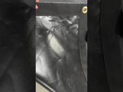 Tissu revêtu en PVC sur mesure à plat en acier bleu Plaques de bâches en PVC